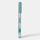 グリーンとホワイトの抽象画 Case-Mate iPhoneケース (裏面 / 右)