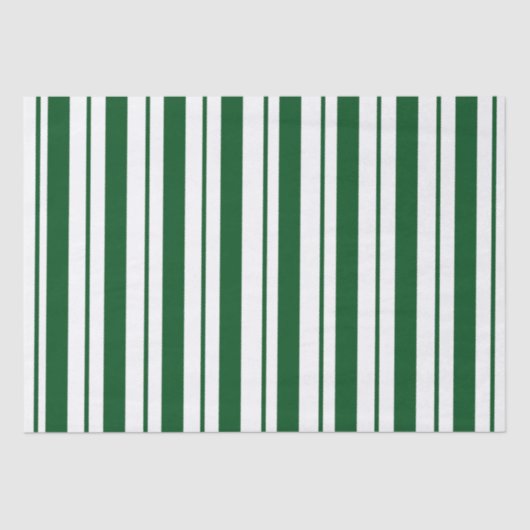 グリーンとホワイトキャンディーケインストライプズ 薄葉紙 (正面)
