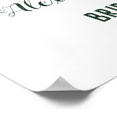 グリーンとユーカリのウェルカム ブライダルシャワー サイン (角)