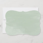 グリーンとラスティックなウェディング リハーサル ディナーの招待状 招待状 (裏面)