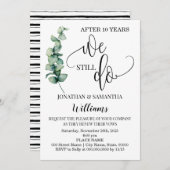 グリーンと共に まだ結婚記念日を祝う 招待状 (正面/裏面)