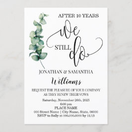 グリーンと共に まだ結婚記念日 招待状