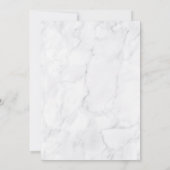 グリーンと大理石のユダヤ教葬儀追悼カード サンキューカード (裏面)