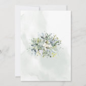 グリーンと愛だけのシンプルな結婚式招待状 セーブザデート (裏面)