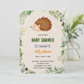 グリーンと森林のヘビの誕生日招待状 招待状 (スタンド正面)