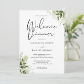 グリーンと花のウェディング歓迎ディナー 招待状 (スタンド正面)