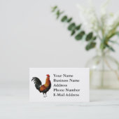 グリーンと金ゴールドのヴィンテージ絵画ロスター 名刺 (スタンド正面)