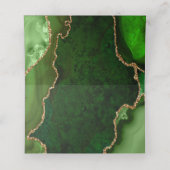 グリーンと金ゴールドアガテマーブルSweet sixteen プレイスカード (内部開封)