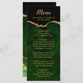 グリーンと金ゴールドアゲート結婚大理石 メニュー