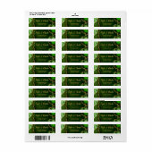 グリーンと金ゴールドアゲート結婚大理石 ラベル (フルシート)