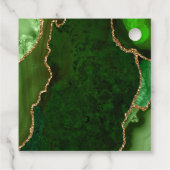 グリーンと金ゴールドアゲート誕生日ありがとう フェイバータグ (裏面)