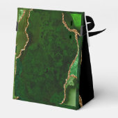 グリーンと金ゴールドアゲート誕生日ありがとう フェイバーボックス (裏面サイド)