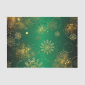 グリーンと金ゴールドクリスマスウィンターワンダーランド 薄葉紙 (正面)