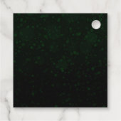 グリーンと金ゴールドクリスマスボードブルSweet sixteen フェイバータグ (裏面)