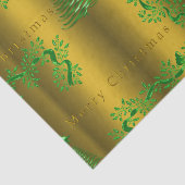 グリーンと金ゴールドクリスマス魔法 薄葉紙 (詳細)