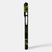 グリーンと金ゴールドクロスフラクタル電話ケース Case-Mate iPhoneケース (裏面 / 左)