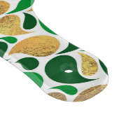 グリーンと金ゴールドグリッターフェスティバルパターン融合 カッティングボード (角)