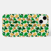 グリーンと金ゴールドグリッターフェスティバルパターン融合 Case-Mate iPhoneケース (裏面 (横))