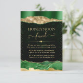 グリーンと金ゴールドグームの涙結婚のハネムーン基金 エンクロージャーカード (スタンド正面)