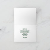 グリーンと金ゴールドシェブロンプリント「ハッピークワンザ」 カード (内部)