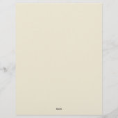 グリーンと金ゴールドシンプルアールデコ レターヘッド (裏面)