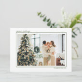 グリーンと金ゴールドストライプズシーズンの挨拶の写真 シーズンカード (スタンド正面)