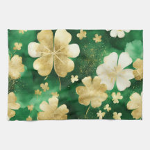 グリーンと金ゴールドセントパトリックの日シャムロック