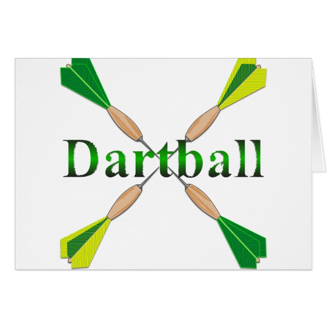 グリーンと金ゴールドダーツボールダーツ (正面横)