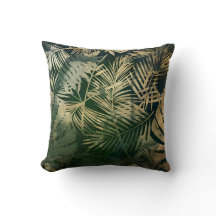 グリーンと金ゴールドトロピカルパーム葉