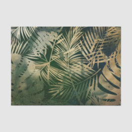 グリーンと金ゴールドパーム離れ 薄葉紙