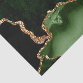 グリーンと金ゴールドフェイクグリッターマーブルゲート 薄葉紙 (詳細)