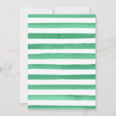 グリーンと金ゴールドフローラカボチャ秋の結婚式 サンキューカード (裏面)