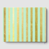 グリーンと金ゴールドベビーシャワーのゲストブック ゲストブック (裏面)