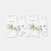 グリーンと金ゴールドボタニッ結婚クス フェイバーボックス (折り畳みなし)