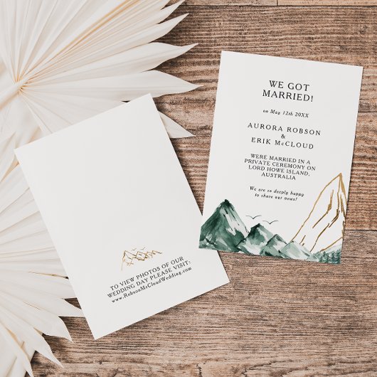 グリーンと金ゴールドマウンテンエロペメントのお知らせ 招待状