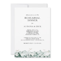 グリーンと金ゴールドマウンテンリハーサルディナー