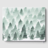 グリーンと金ゴールドマウンテン結婚レンジズゲストブック ゲストブック (裏面)