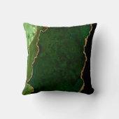 グリーンと金ゴールドマーブルゲート クッション (裏面)