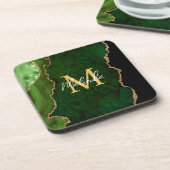 グリーンと金ゴールドマーブルゲート コースター (左側)