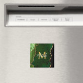 グリーンと金ゴールドマーブルゲート マグネット (インサイチュ (食洗機))