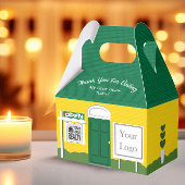 グリーンと金ゴールド木製サイン不動産仲介業者オープンハウス フェイバーボックス