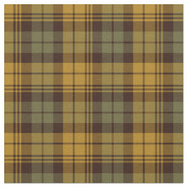 グリーンと金ゴールド素朴格子状 ファブリック