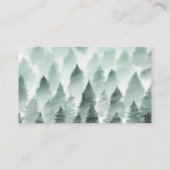 グリーンと金ゴールド結婚マウンテンのWebサイトエンクロージャ エンクロージャーカード (裏面)