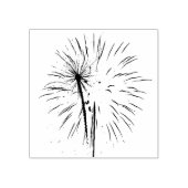 グリーンと金ゴールド花火ホリデーお祝い ラバースタンプ (インプリント)