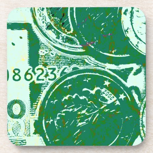 グリーンなお金 コースター (正面)