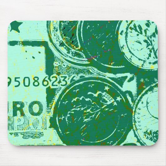 グリーンなお金 マウスパッド (正面)