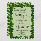 グリーンな恋人が集まる 招待状 (正面/裏面)
