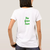 グリーンになろう - 緑の葉の木 Tシャツ (裏面)