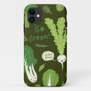 グリーンになろう！（葉緑！）幸せで健康的な野菜 iPhone 11 ケース