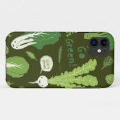 グリーンになろう!(葉緑!)幸せで健康的な野菜 Case-Mate iPhoneケース (裏面(横))